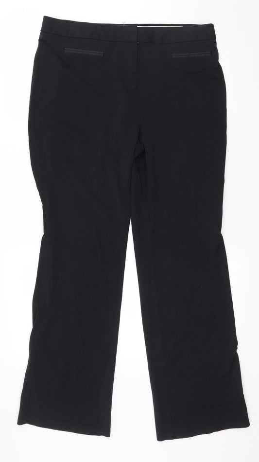 Womens UK Size 14 Marks and Spencer Regular Fit  Blue Trousers
