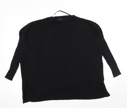 Front view of Atmosphere women’s black knit jumper, size UK 8