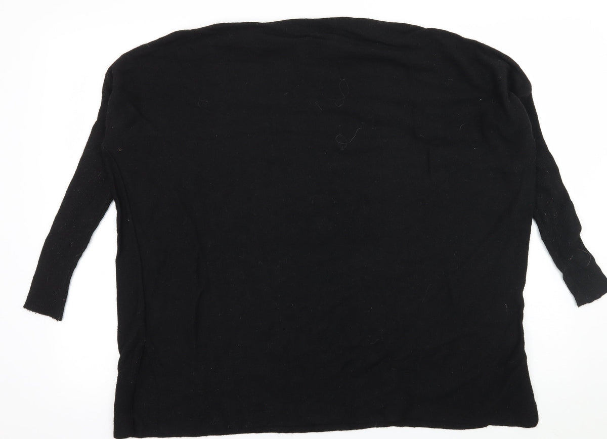 Back view of Atmosphere women’s black knit jumper, size UK 8
