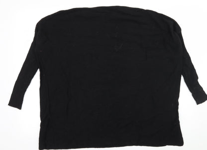 Back view of Atmosphere women’s black knit jumper, size UK 8