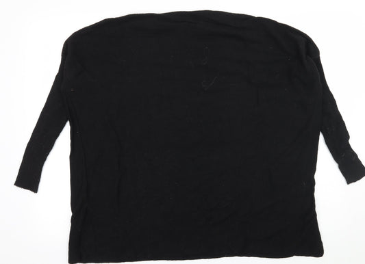 Atmosphere Womens Black  Knit Pullover Jumper Size 8