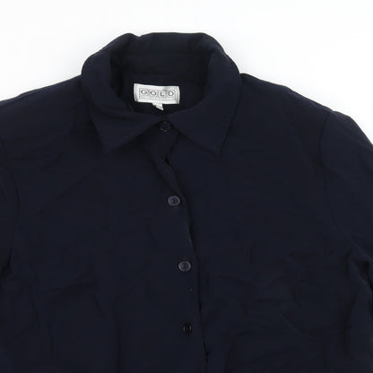 Gold Womens Blue   Jacket  Size 18