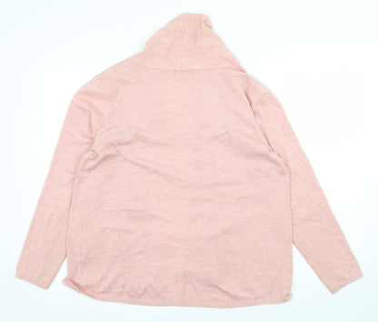Dunnes Womens Pink  Knit Cardigan Jumper Size XL