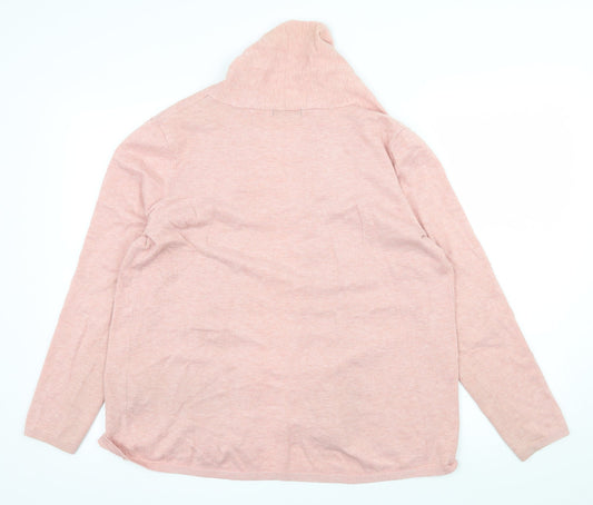 Dunnes Womens Pink  Knit Cardigan Jumper Size XL