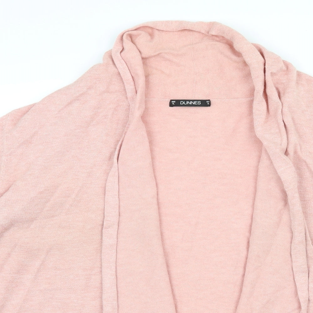 Dunnes Womens Pink  Knit Cardigan Jumper Size XL