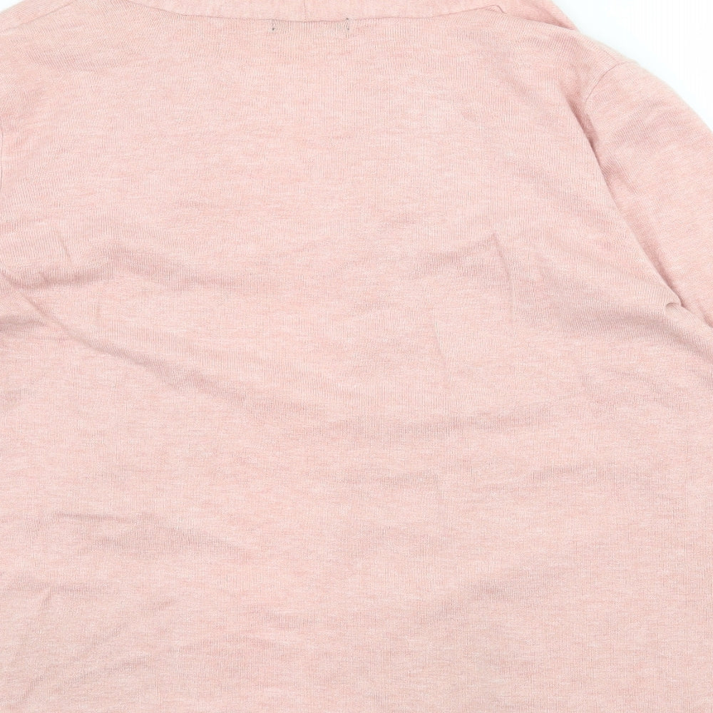 Dunnes Womens Pink  Knit Cardigan Jumper Size XL