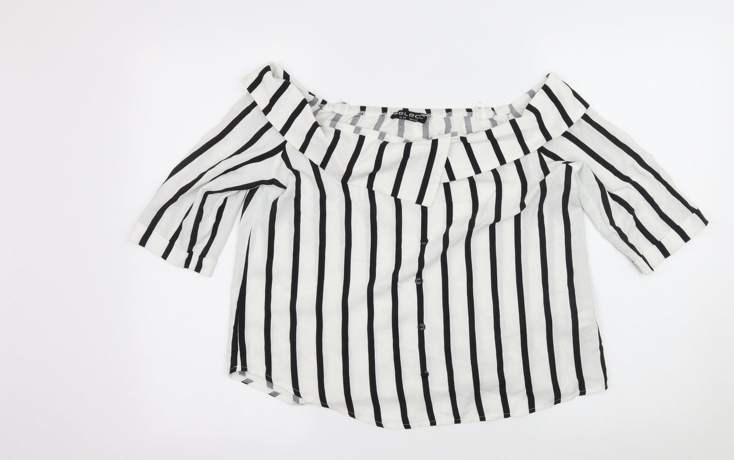 Womens UK Size 14 Select White Basic Blouse
