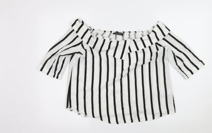Womens UK Size 14 Select White Basic Blouse