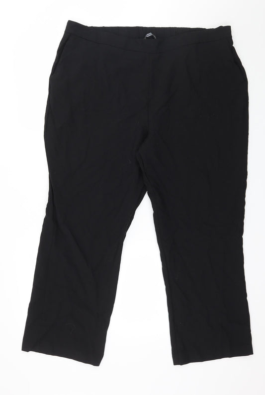 Bonmarché Womens Black   Trousers  Size 20 L27 in