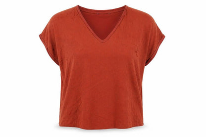 Womens UK Size 10 George Orange Basic T-Shirt