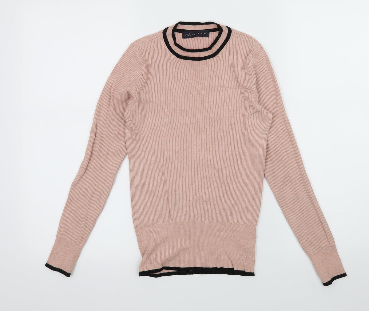 Marks & Spencer Womens Pink  Knit Pullover Jumper Size 8