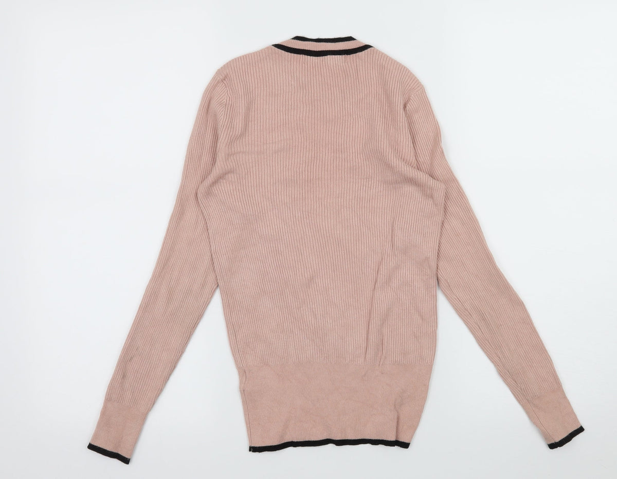 Marks & Spencer Womens Pink  Knit Pullover Jumper Size 8