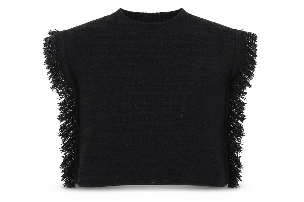 Young Dimension Girls Black  Knit Pullover Jumper Size 11-12 Years