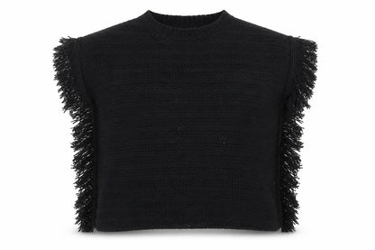Young Dimension Girls Black  Knit Pullover Jumper Size 11-12 Years