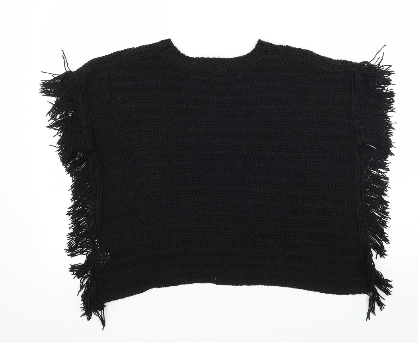 Young Dimension Girls Black  Knit Pullover Jumper Size 11-12 Years