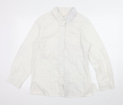 For Women Womens White   Basic Button-Up Size 12