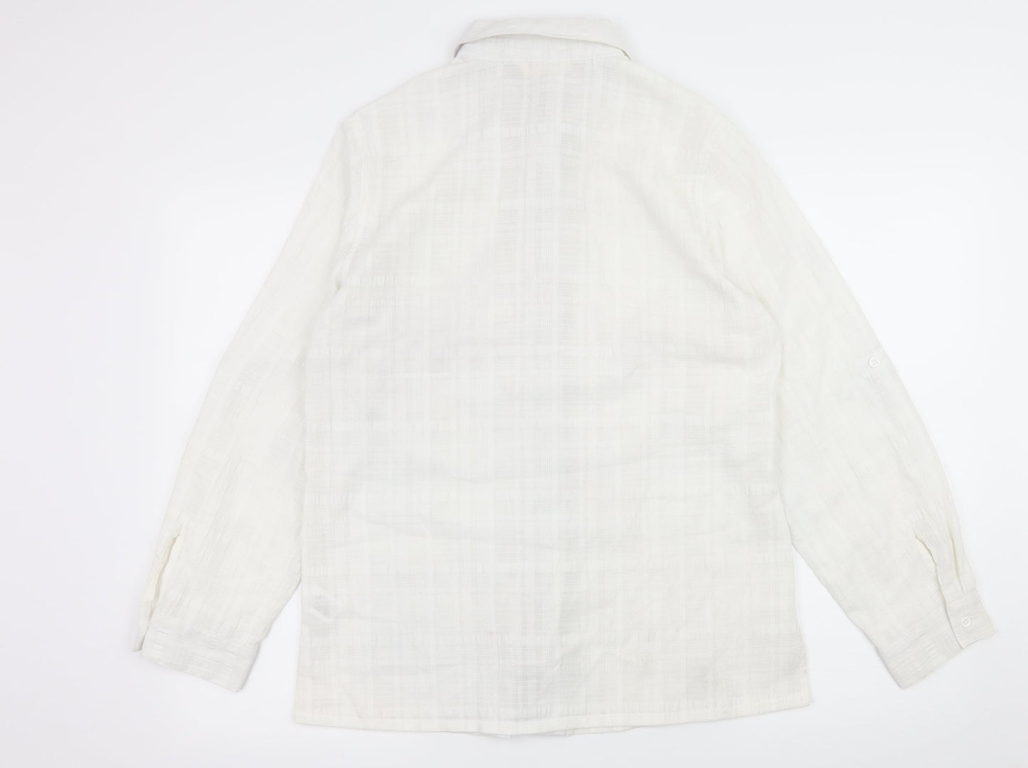 For Women Womens White   Basic Button-Up Size 12