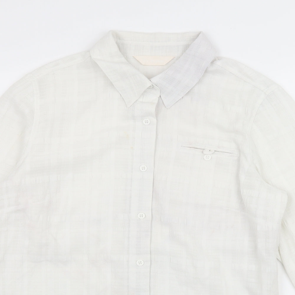 For Women Womens White   Basic Button-Up Size 12