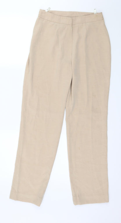 Tia Womens Beige   Trousers  Size 28 in L29 in