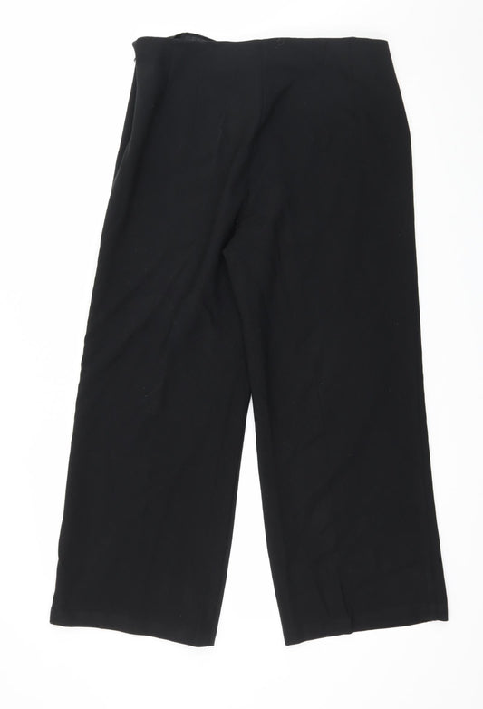 Womens UK Size 12 Marks and Spencer Regular Fit  Black Trousers