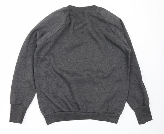Mens UK Size S Preworn Grey Pullover Sweatshirt