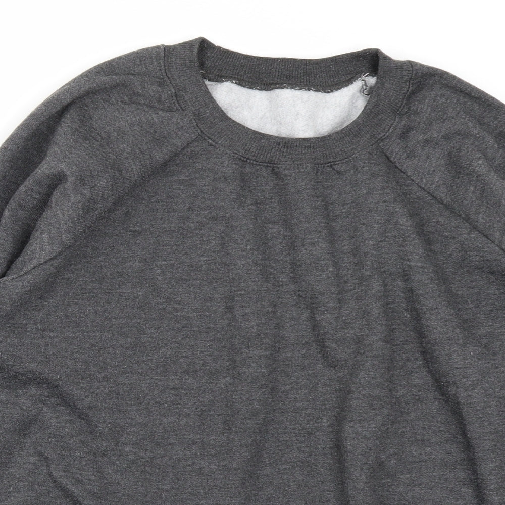 Mens UK Size S Preworn Grey Pullover Sweatshirt