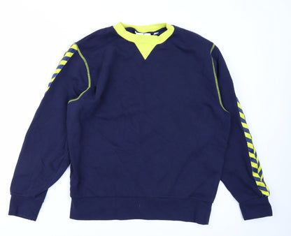 Mens UK Size S COLLUSION Blue Pullover Sweatshirt