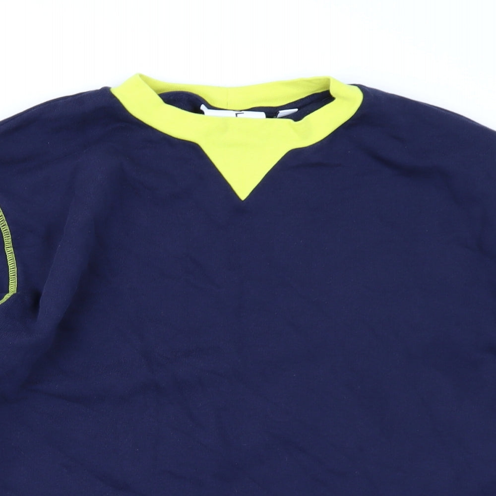 Mens UK Size S COLLUSION Blue Pullover Sweatshirt