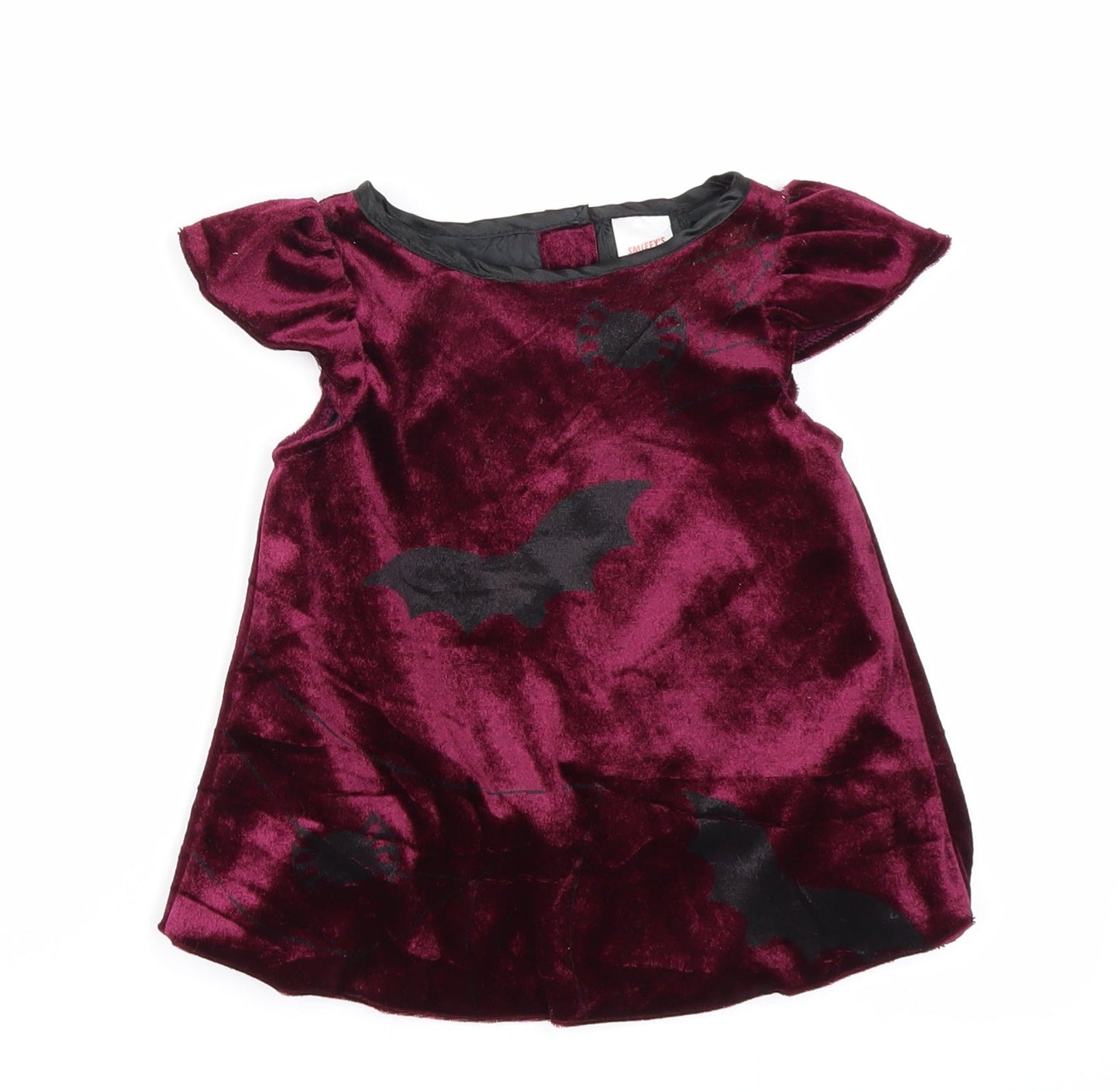 Smiffys Girls Purple   A-Line  Size 6-9 Months  - Bats