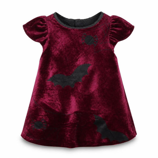 Smiffys Girls Purple   A-Line  Size 6-9 Months  - Bats