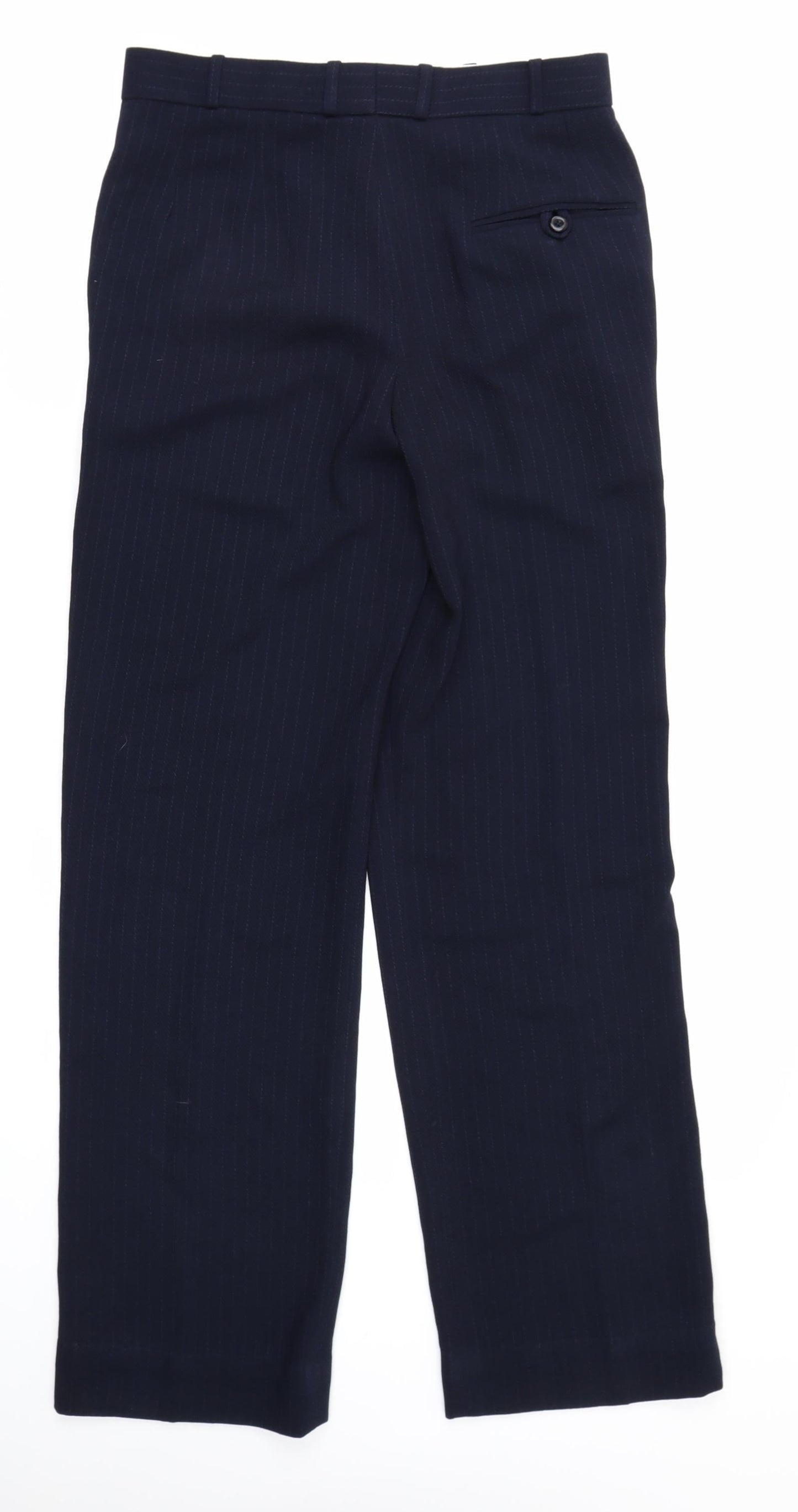 Club Collection Womens Blue Striped  Trousers  Size 32 in L30 in