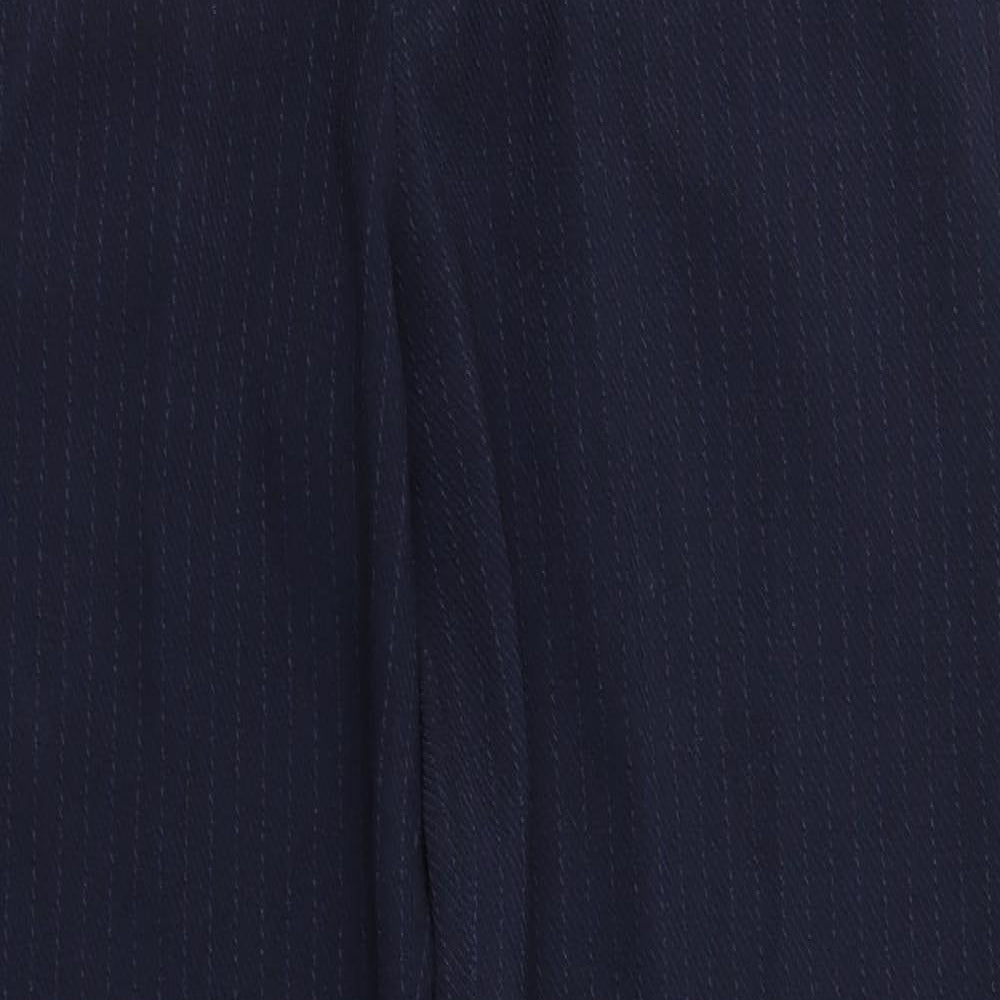 Club Collection Womens Blue Striped  Trousers  Size 32 in L30 in