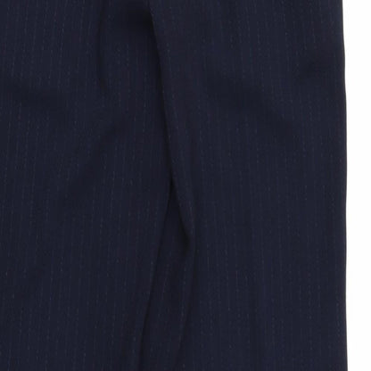 Club Collection Womens Blue Striped  Trousers  Size 32 in L30 in