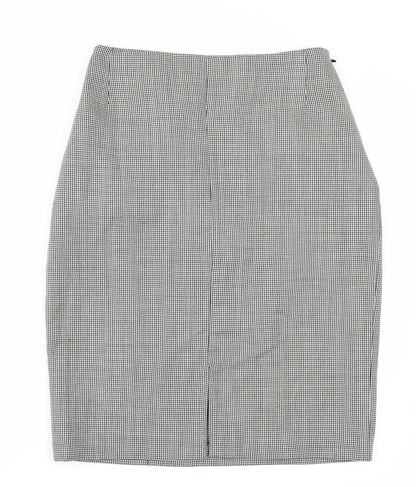 Gallara Womens Black Check  Straight & Pencil Skirt Size 30 in