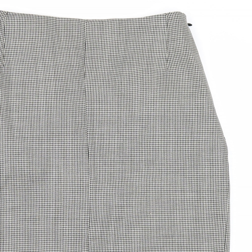 Gallara Womens Black Check  Straight & Pencil Skirt Size 30 in