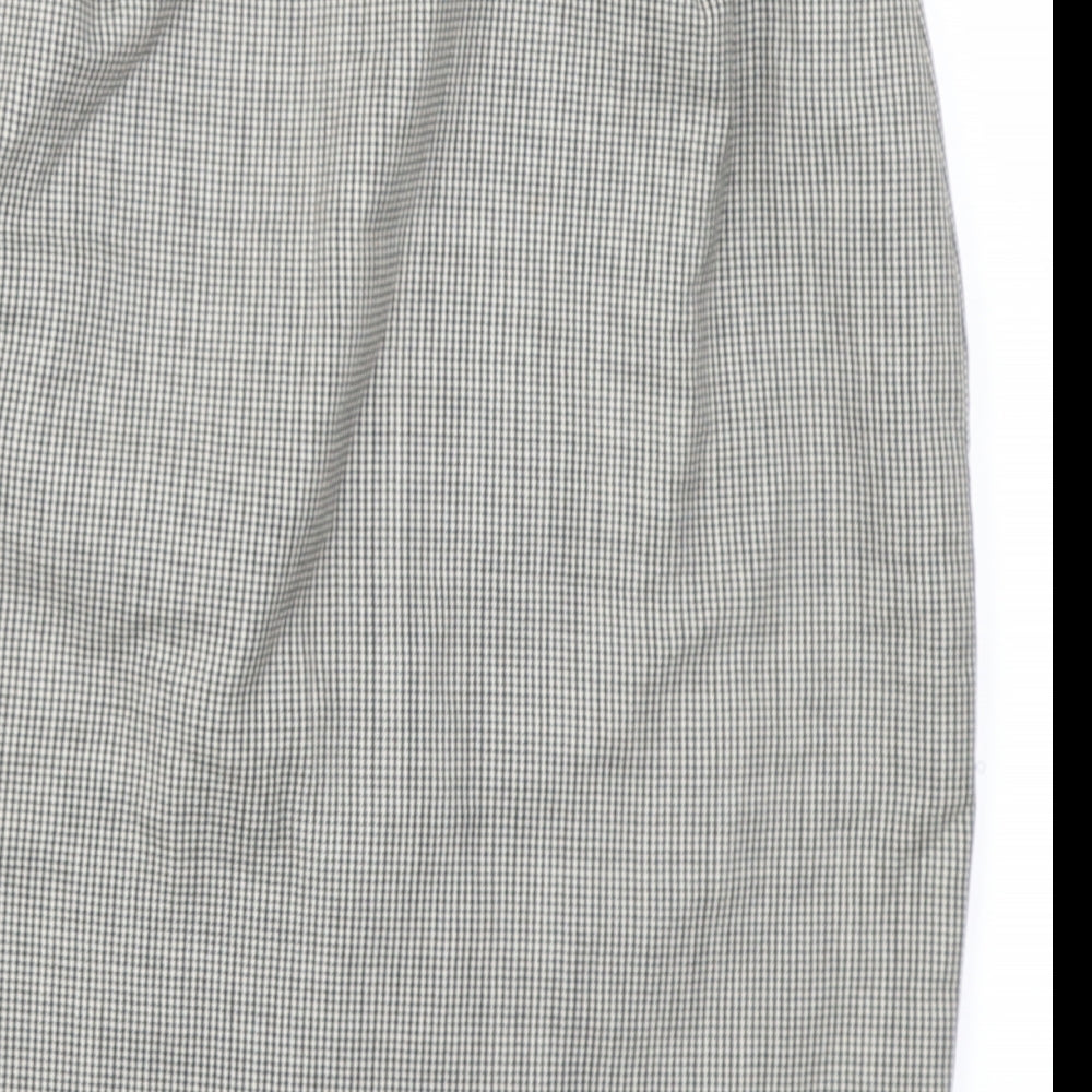 Gallara Womens Black Check  Straight & Pencil Skirt Size 30 in