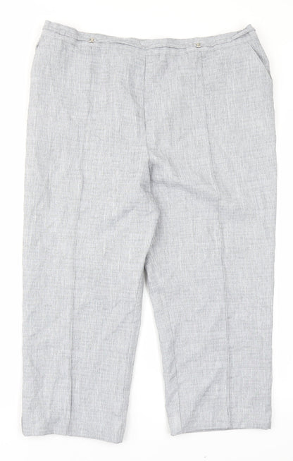 Womens UK Size 18 M&S Regular Fit  Grey Trousers