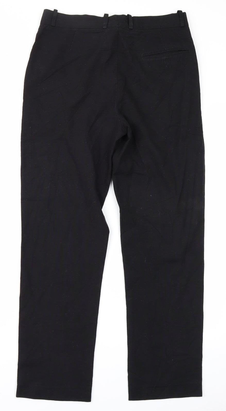 Womens UK Size 30 in Preworn Regular Fit  Black Trousers