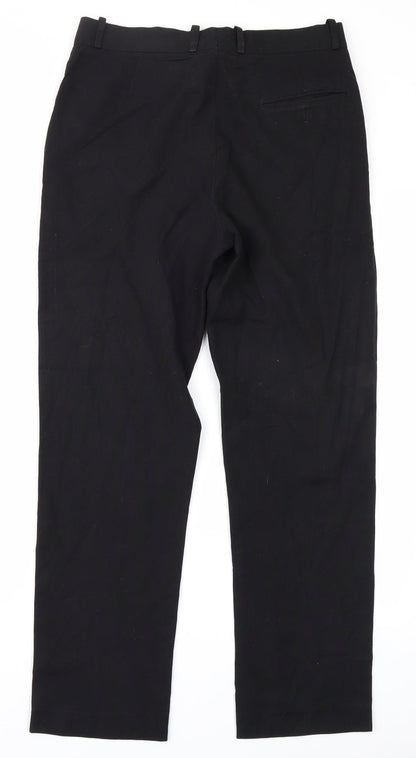 Womens UK Size 30 in Preworn Regular Fit  Black Trousers