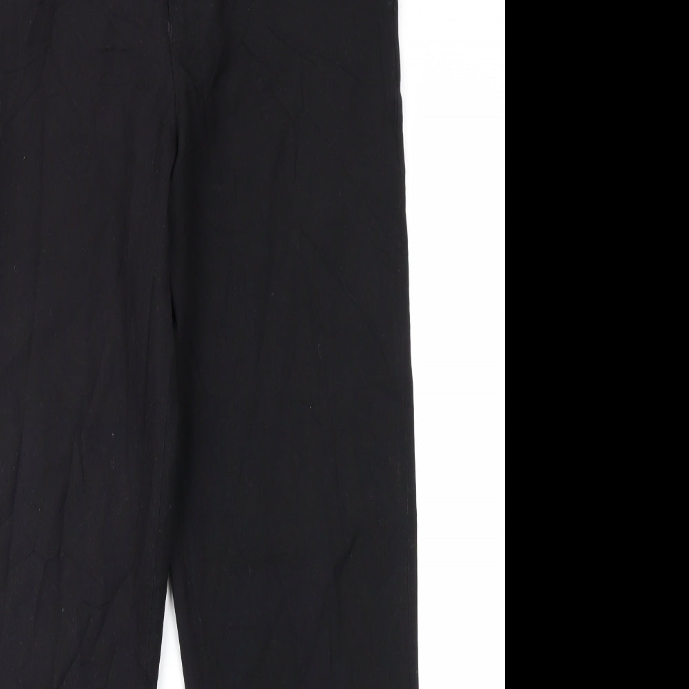 Womens UK Size 30 in Preworn Regular Fit  Black Trousers