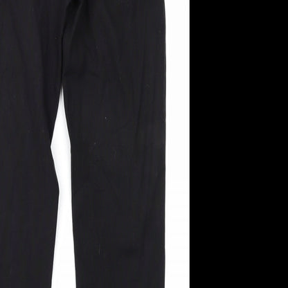Womens UK Size 30 in Preworn Regular Fit  Black Trousers
