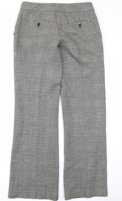 Massimo Womens Brown Check  Trousers  Size 32 in L31 in