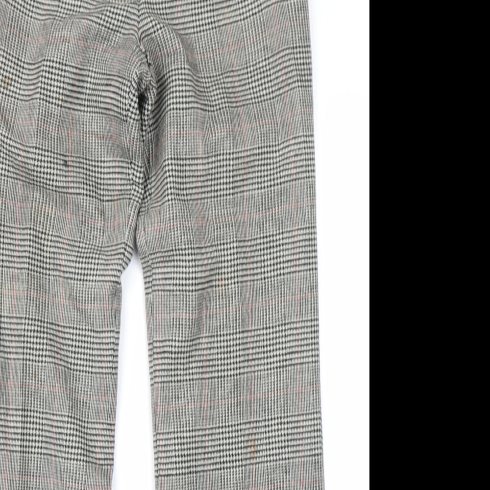 Massimo Womens Brown Check  Trousers  Size 32 in L31 in