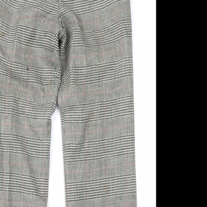 Massimo Womens Brown Check  Trousers  Size 32 in L31 in