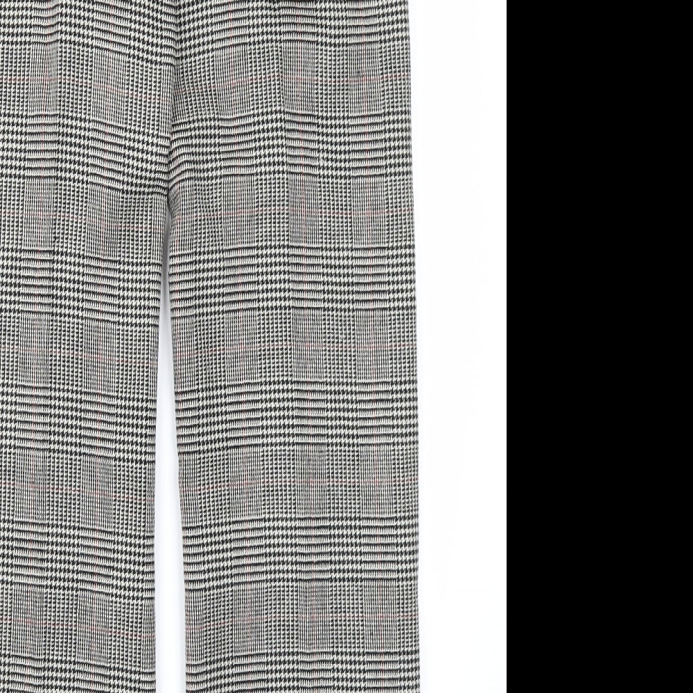 Massimo Womens Brown Check  Trousers  Size 32 in L31 in