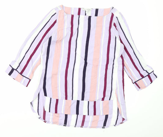Womens UK Size 6 NEXT Purple Basic Blouse