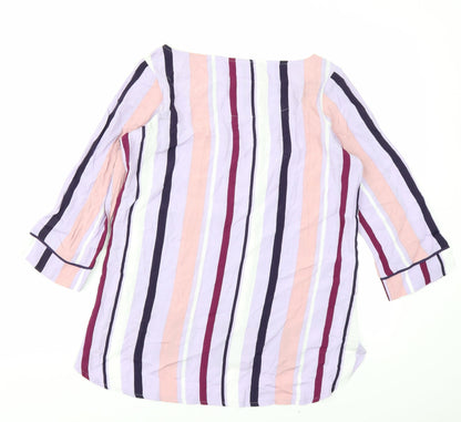 Womens UK Size 6 NEXT Purple Basic Blouse