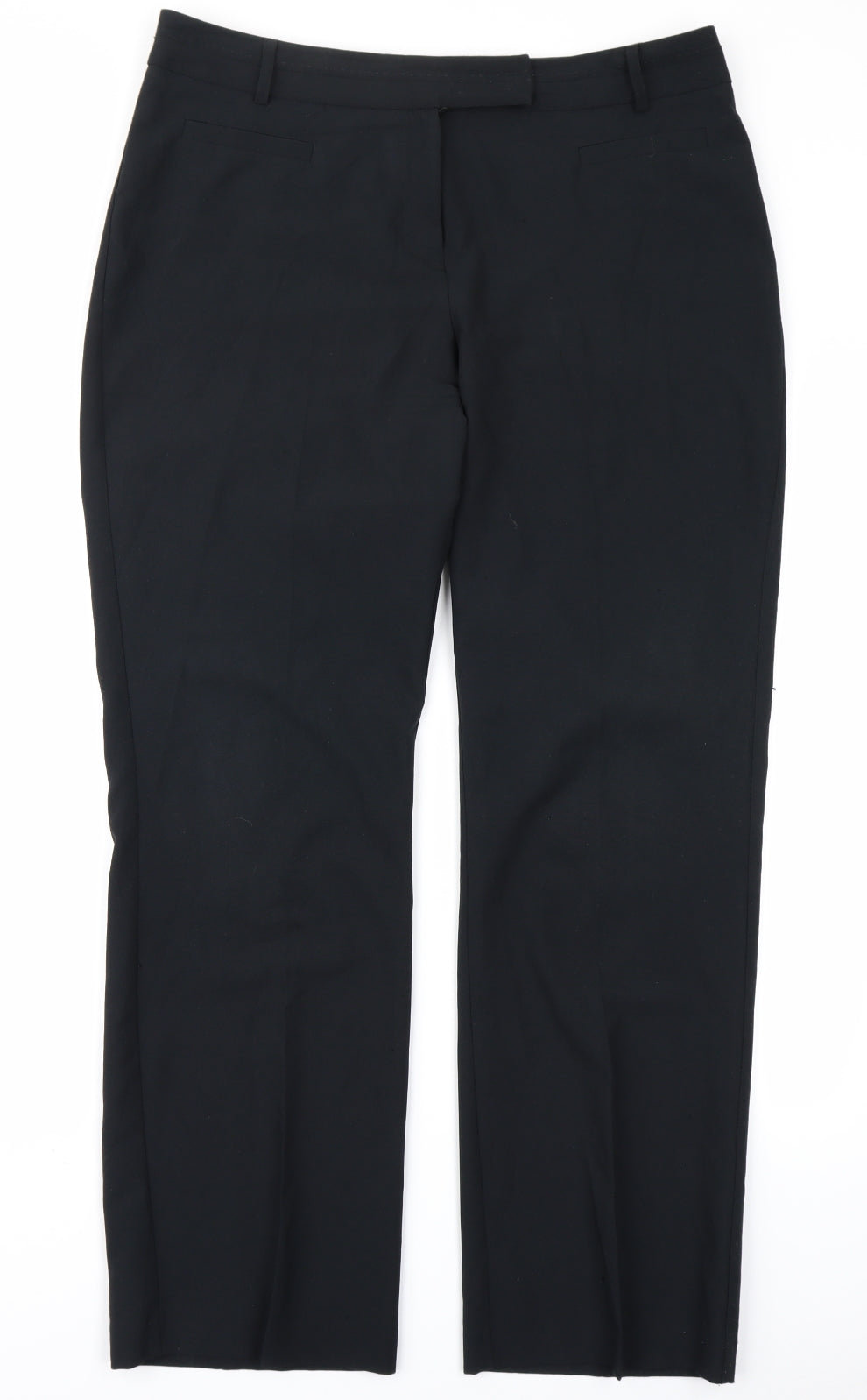 Womens UK Size 14 W Regular Fit  Black Trousers