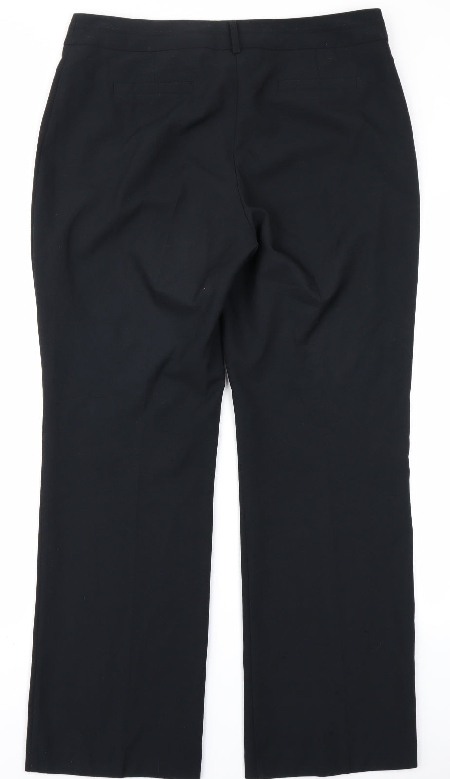 Womens UK Size 14 W Regular Fit  Black Trousers