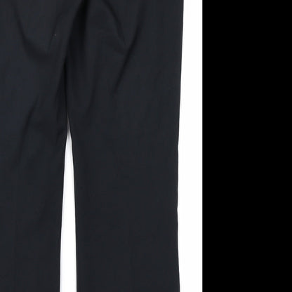 Womens UK Size 14 W Regular Fit  Black Trousers